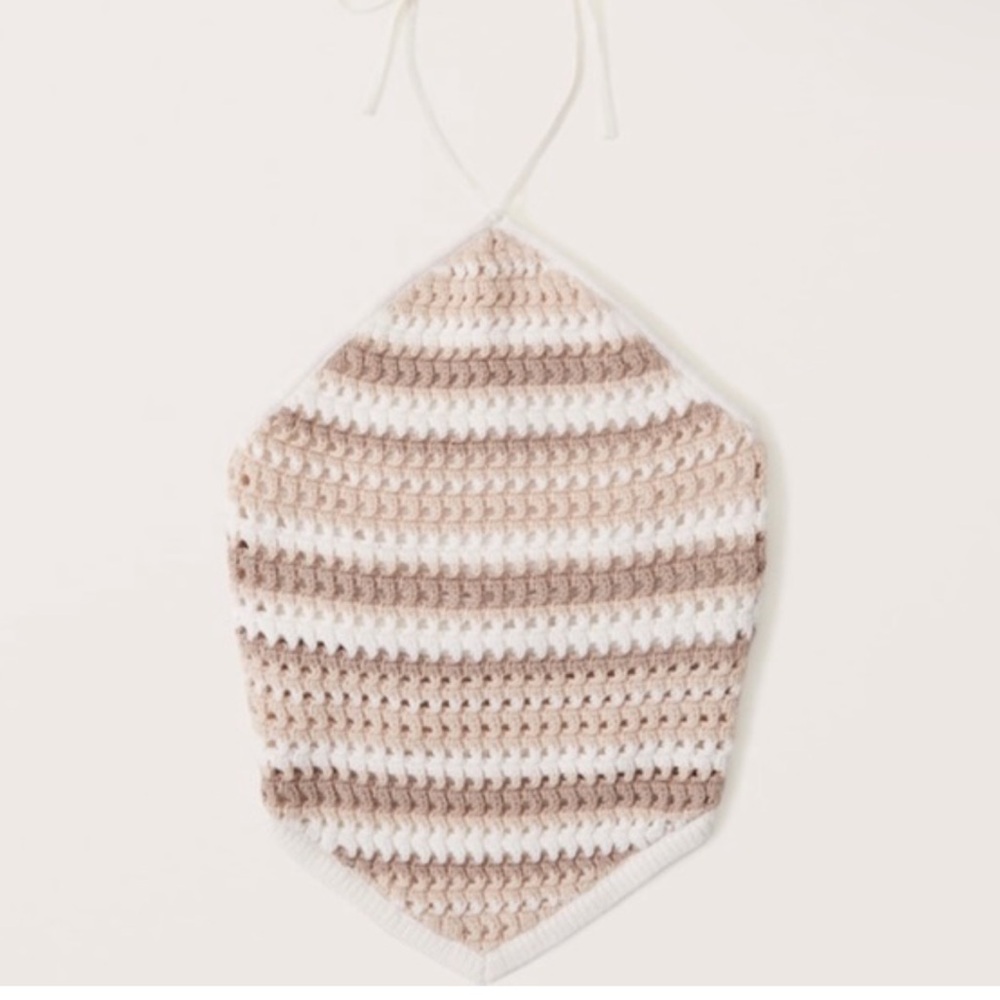 Abercrombie crochet bandana halter top